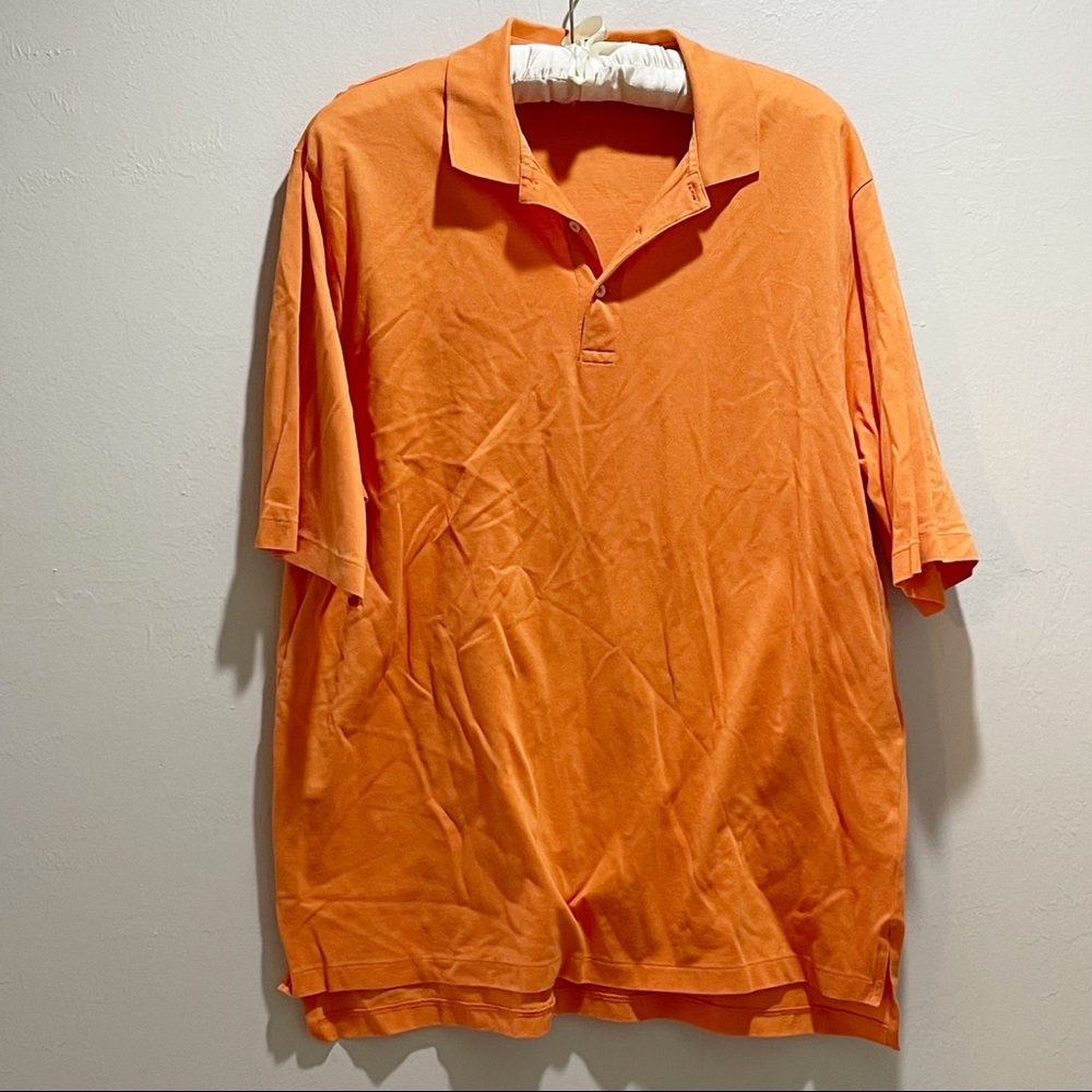 POLO GOLF RALPH LAUREN Men’s Orange Cotton Pique Polo Shirt